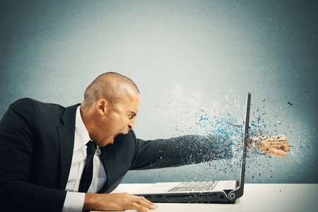 Karate-Chop-through-Laptop Stop the Pain